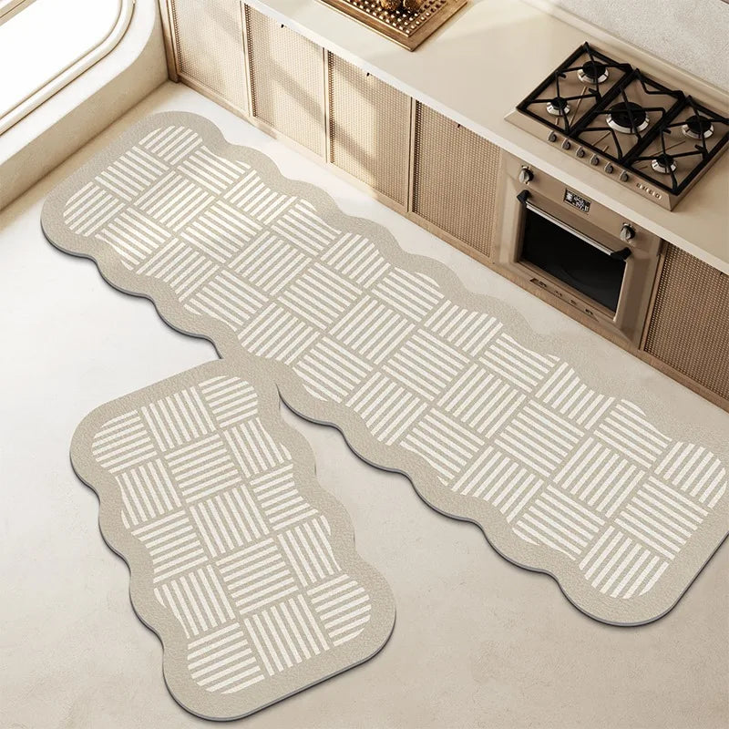 Kitchen Floor Mat Non-slip Waterproof Washable Mats
