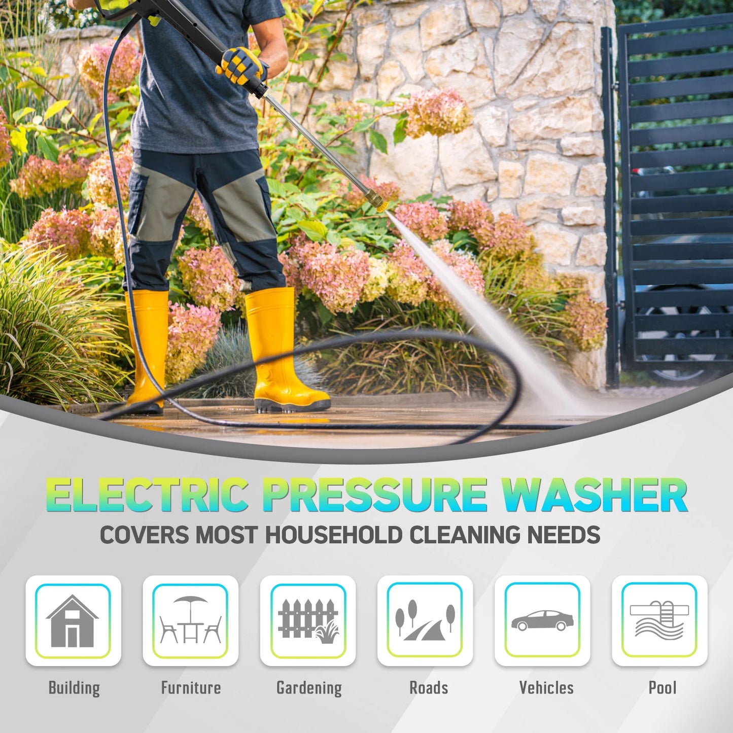 Electric Power Washer Adjustable Pressure