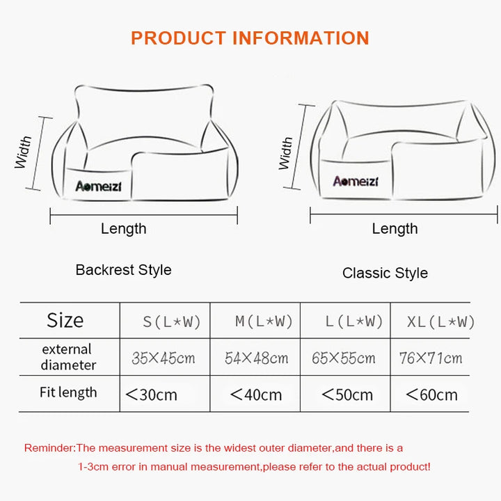 Big Dog Bed Removable Pet Sofa Bed For Small Medium Big Dogs Washable Cat House Mats Soft Pet Sleeping Beds Dog Accessories