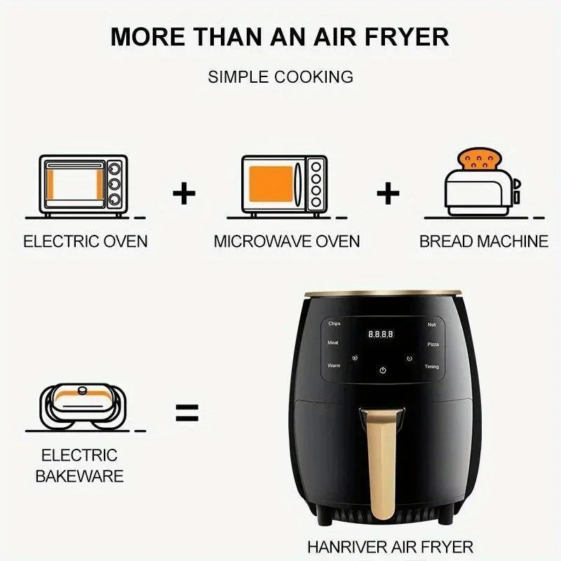 LargeAir Fryer Non Stick Easy Clean Oven