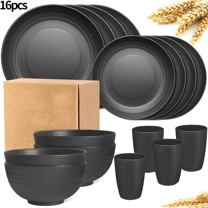 16/32pcs Tableware Set,  Camping Picnic Party, Kitchen