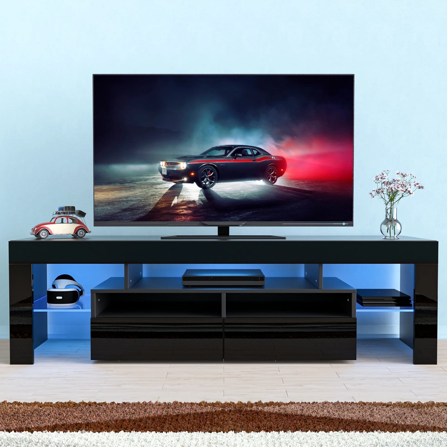 LED  Stand for 75/70/65 inch TV  with Storage Drawers