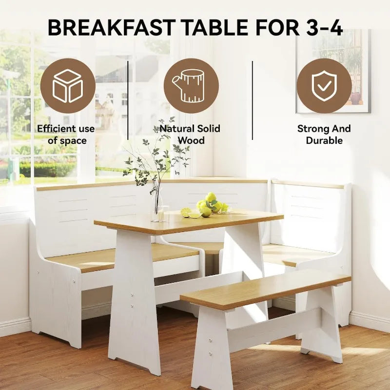 Breakfast Nook Kitchen Corner Dining Table