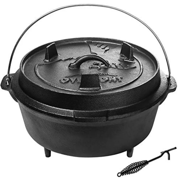 Camp Dutch Oven Pre Seasoned Cast Iron