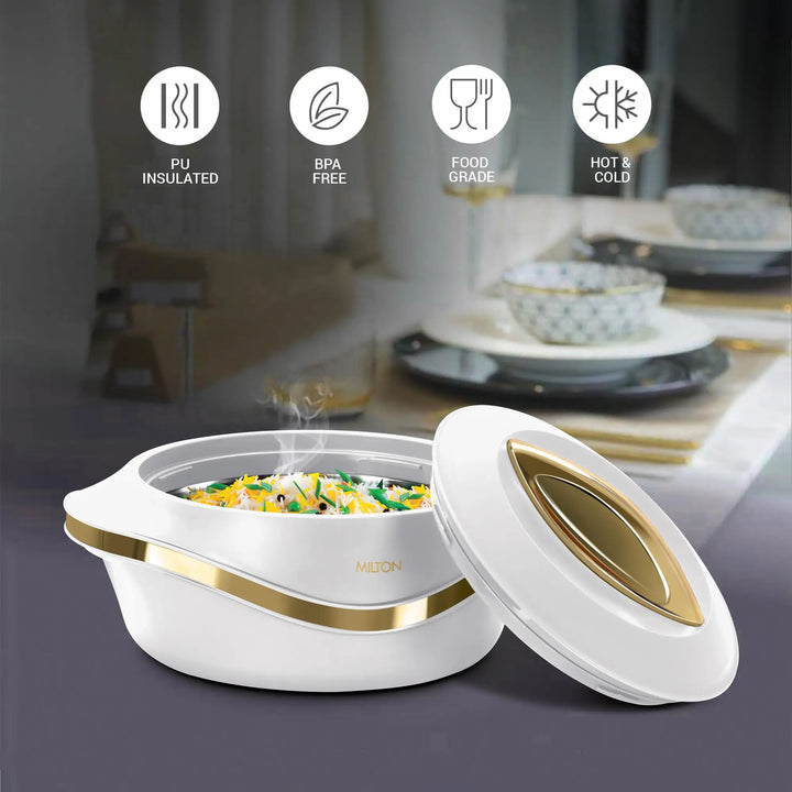 3-Piece Insulated Casserole Dish Set with Lid - Thermal Soup Bowl, Hot Pot Food Warmer/Cooler, Stainless Steel Container