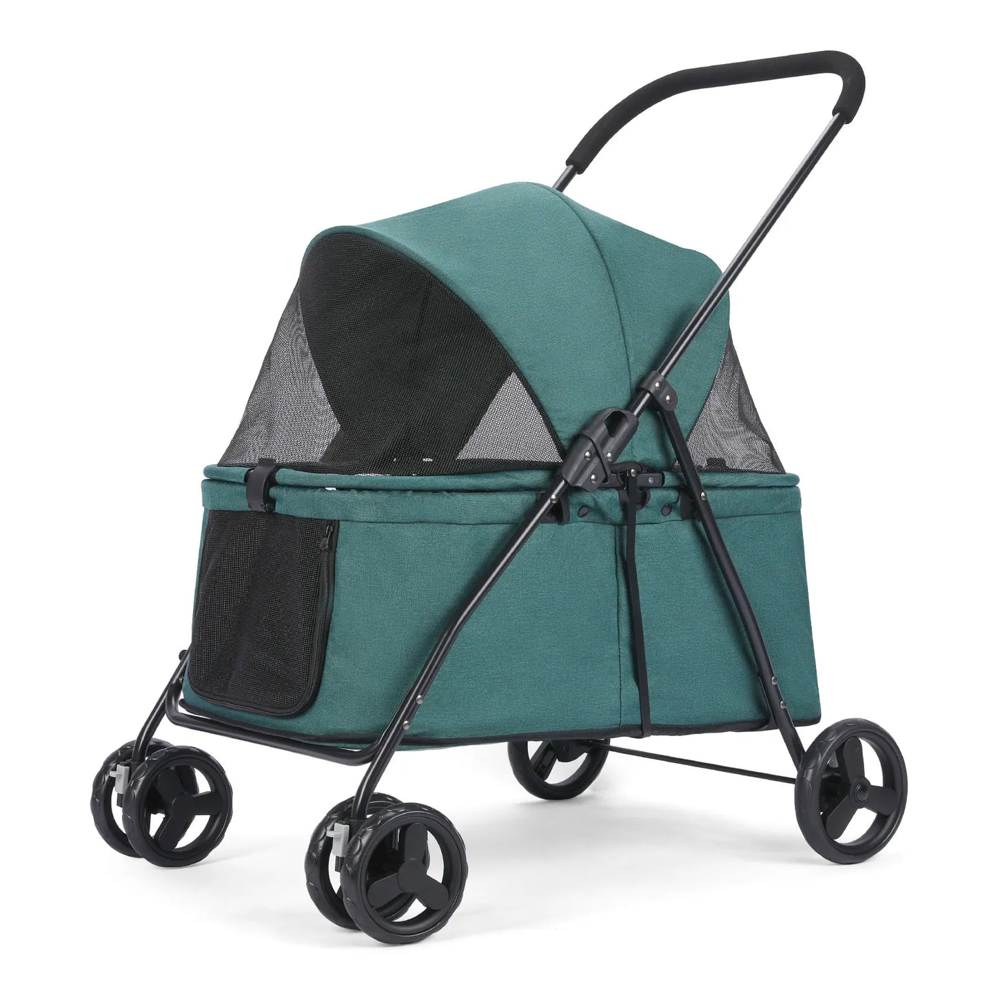 80 lbs  Puppy Stroller with Brakes for Small Medium Dog