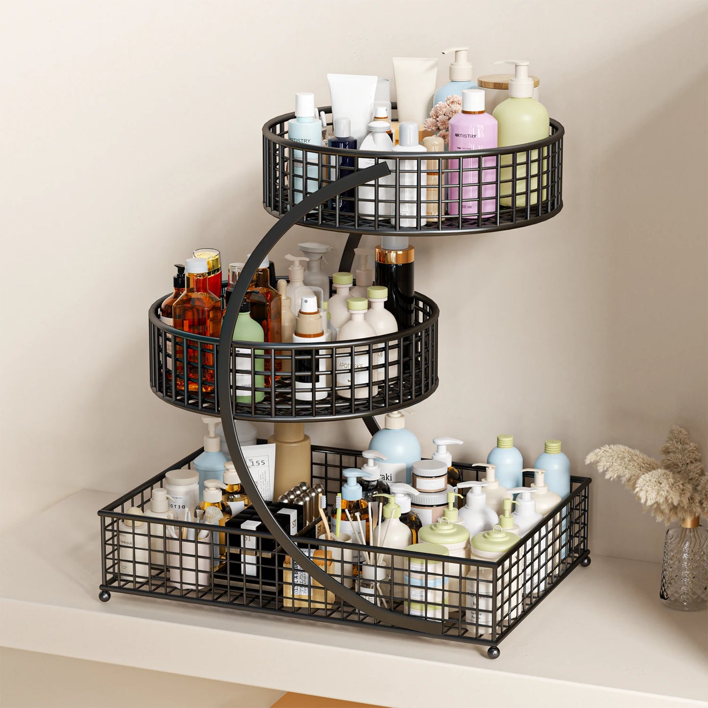 3-Tier Storage Rack  Organizer, Fruit & Vegetable Basket