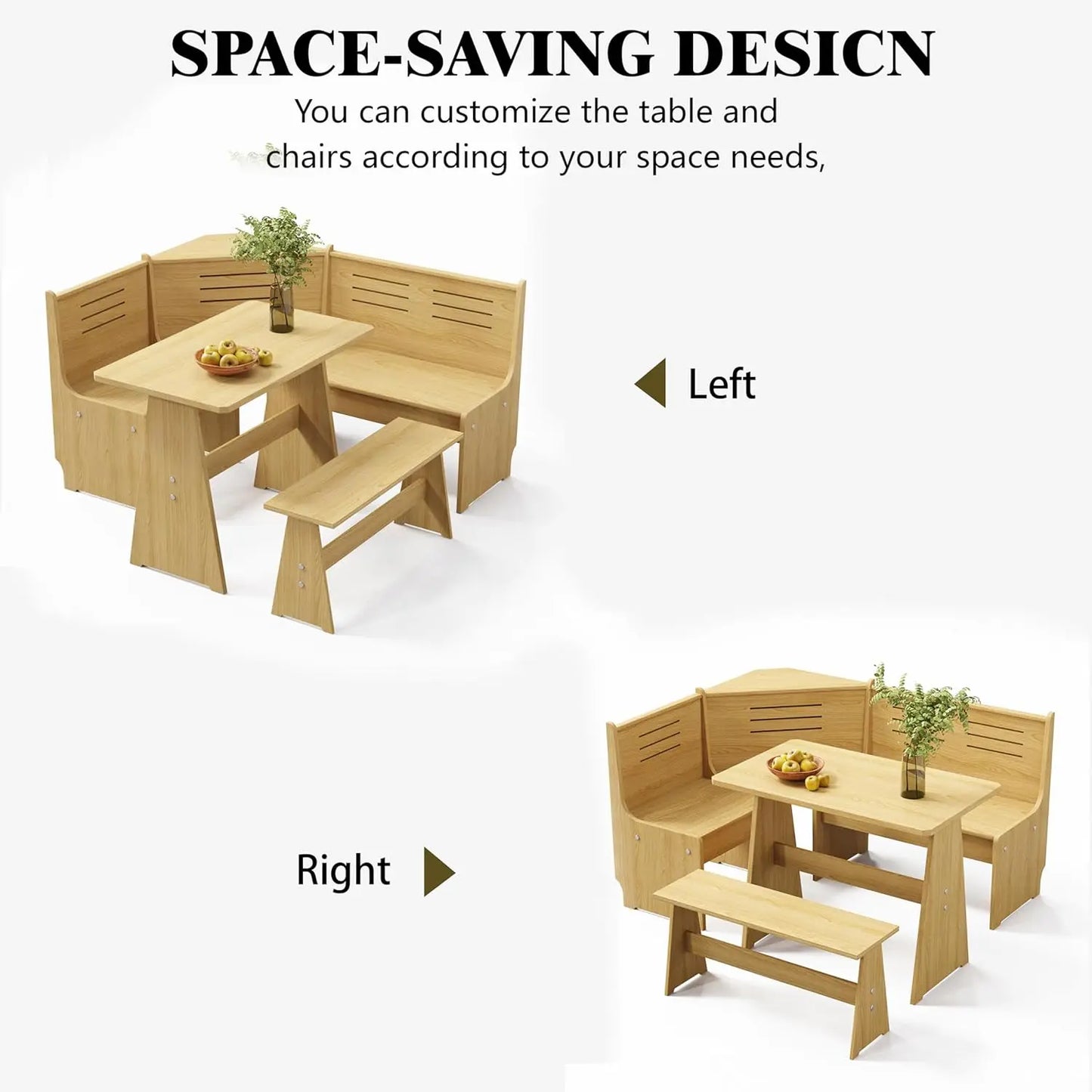 Farmhouse Dining Nook Modern Small Dining Table