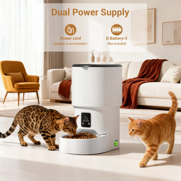 Programmable 4L Automatic Pet Feeder Up to 6 Meals