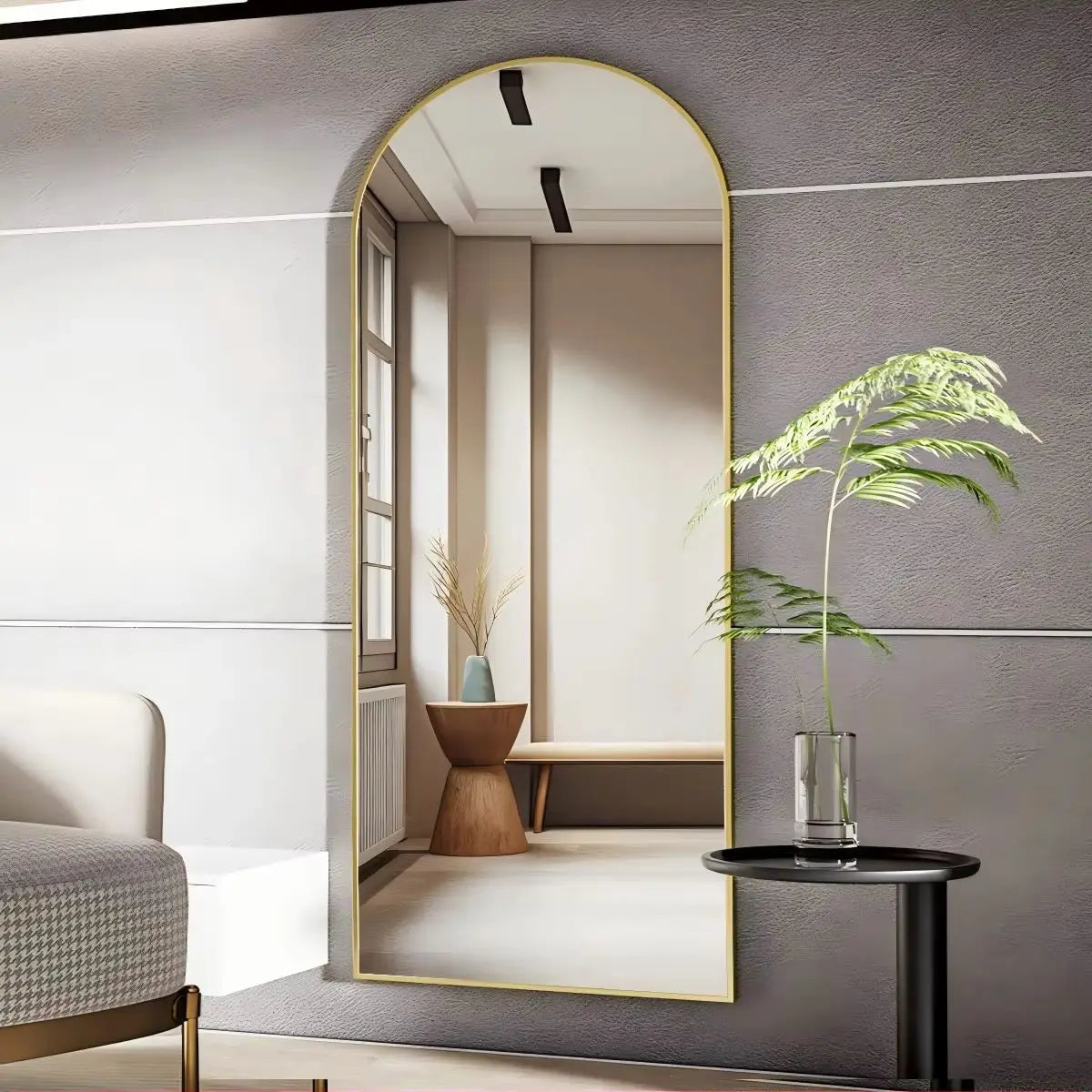 Arched , 71"x26"  Hanging or Leaning , Full Body Mirror