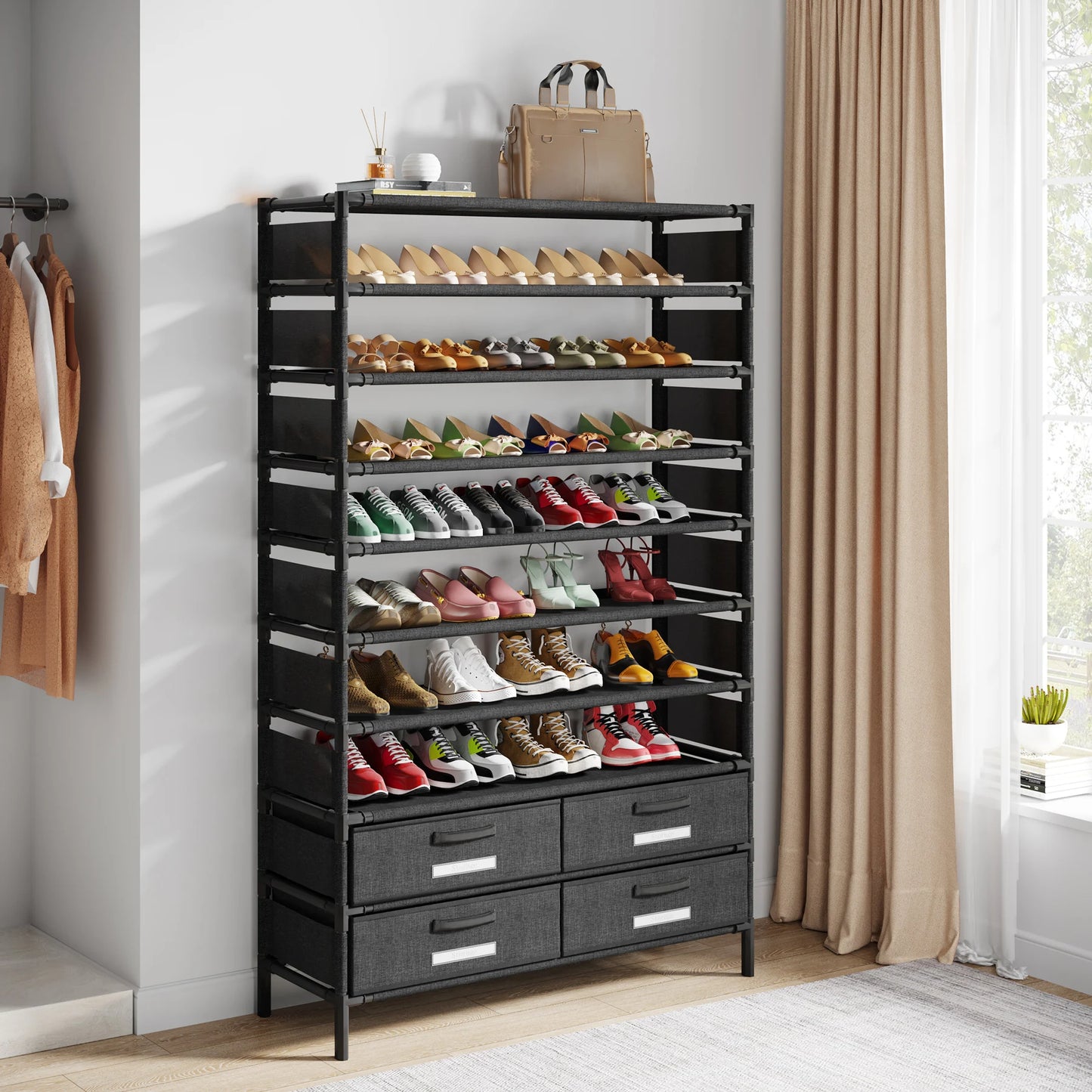 Large Capacity Organizer, Shoe Shelf for 50 Pair