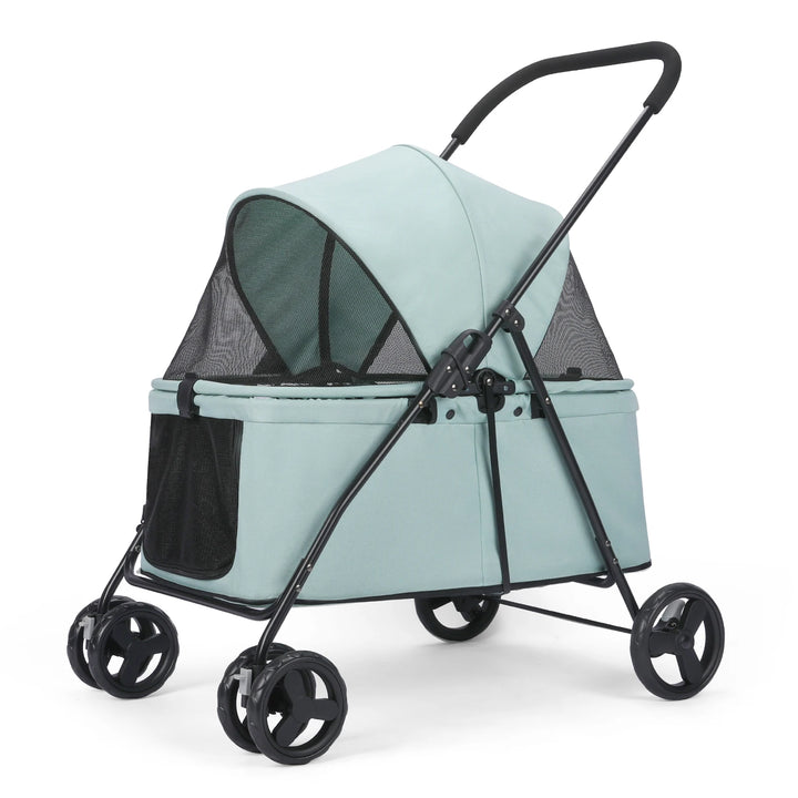 80 lbs  Puppy Stroller with Brakes for Small Medium Dog