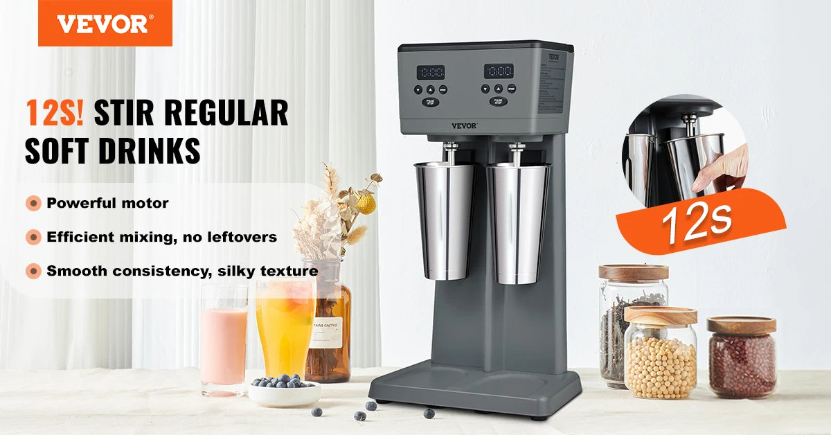 Milkshake Machine Commercial Double Heads Mixer Blender