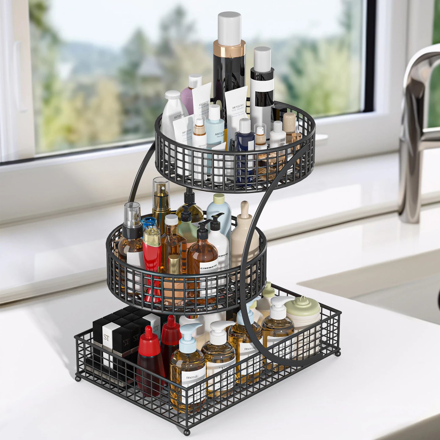 3-Tier Storage Rack  Organizer, Fruit & Vegetable Basket