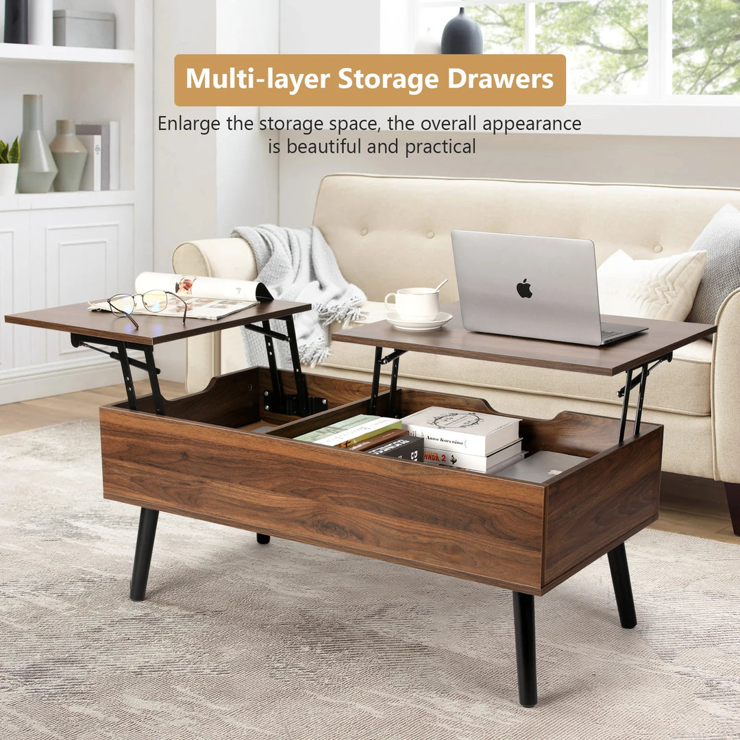 Lift Top Coffee Table with Hidden  Compartment