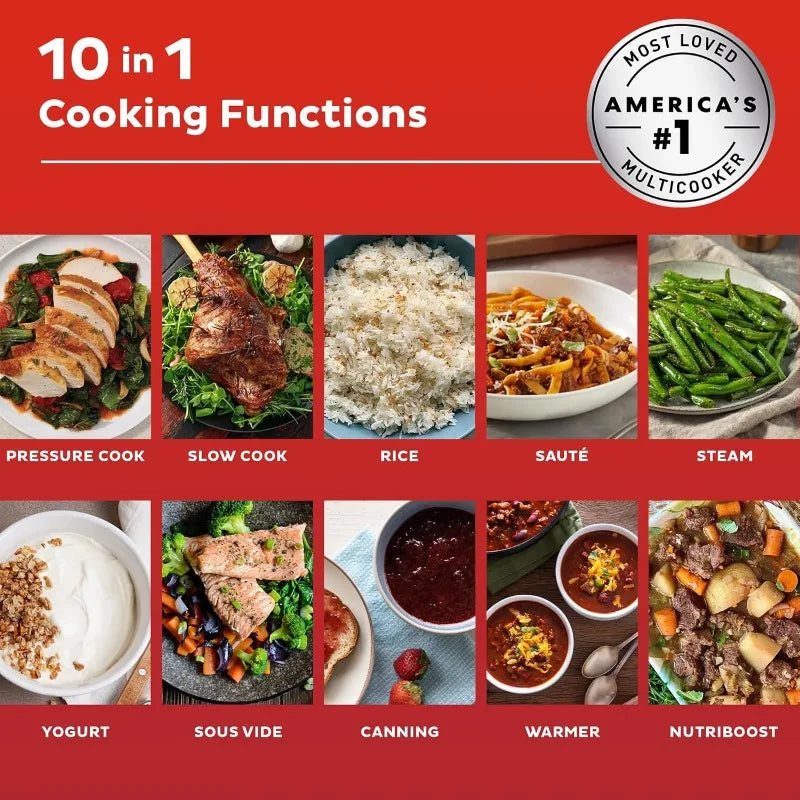 Instant Pot Rice Cooker, Steamer, Yogurt Maker