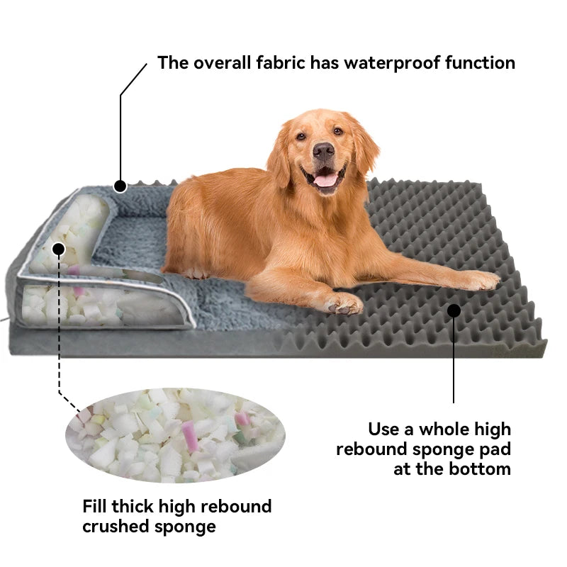 Removable  Dog Bed, Anti-sSip ,Foam Sponge