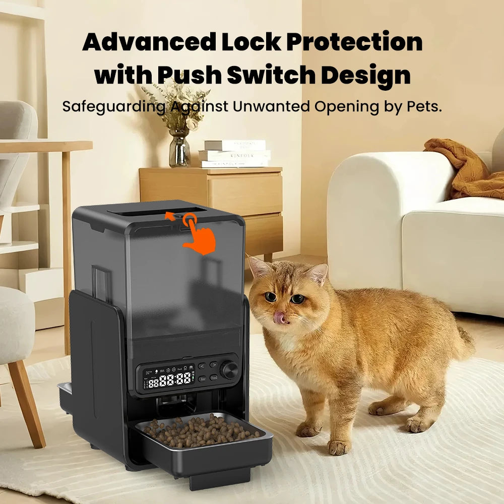 Smart Pet Feeder with Timed &  Automatic Food Dispenser