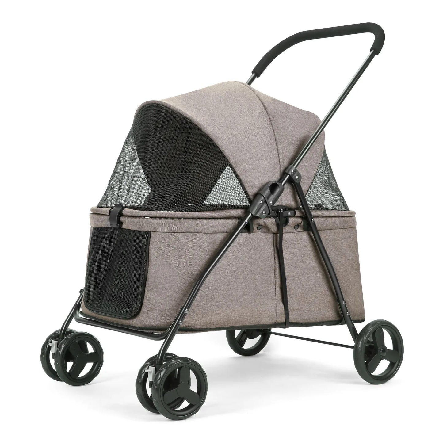 80 lbs  Puppy Stroller with Brakes for Small Medium Dog