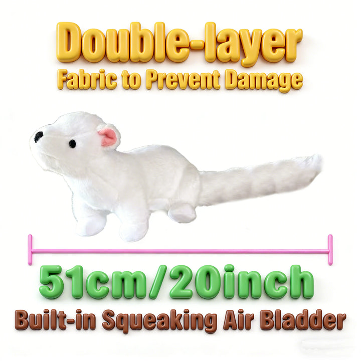 Pet Bite-Resistant Plush Interactive Toy with Sound, Suitable for Large, Medium, and Small Pets Such as Cats and Dogs, Double-Layer Fabric, Built-In Airbag