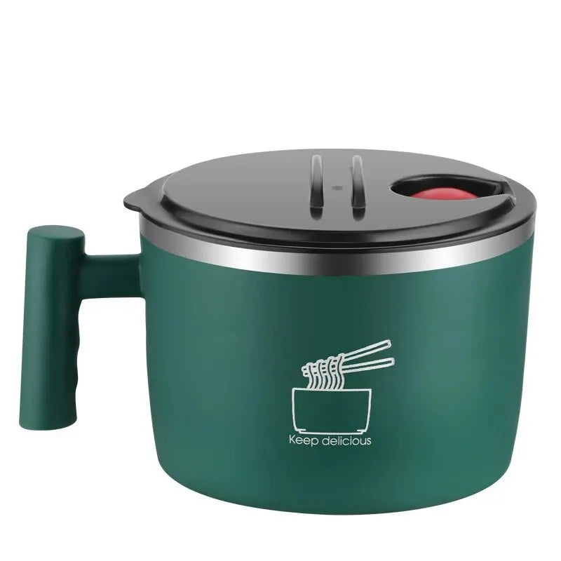 Stainless Steel Bowl W/ Lid For Instant Noodles