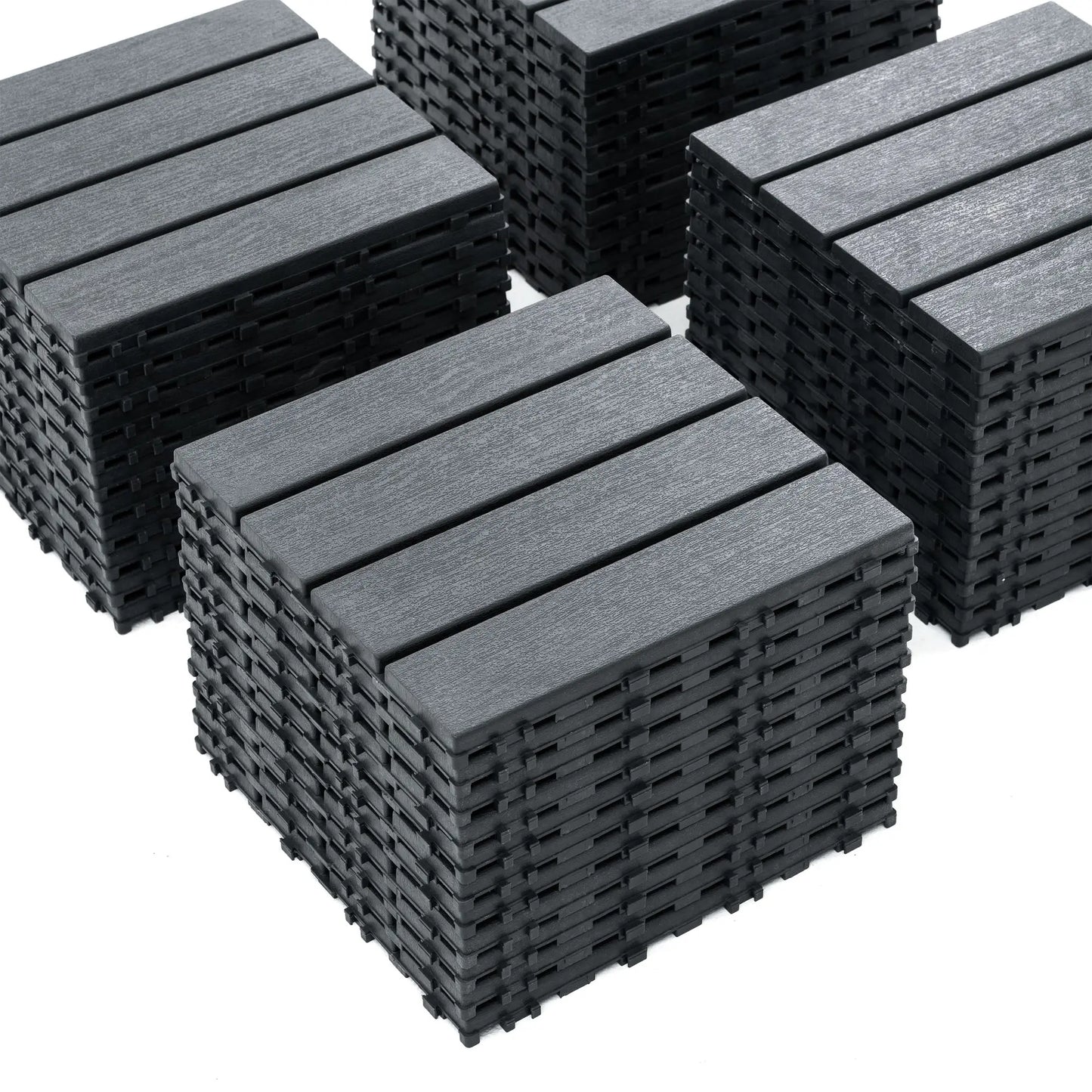 44 Pack Interlocking 12x12 InchDurable Polypropylene