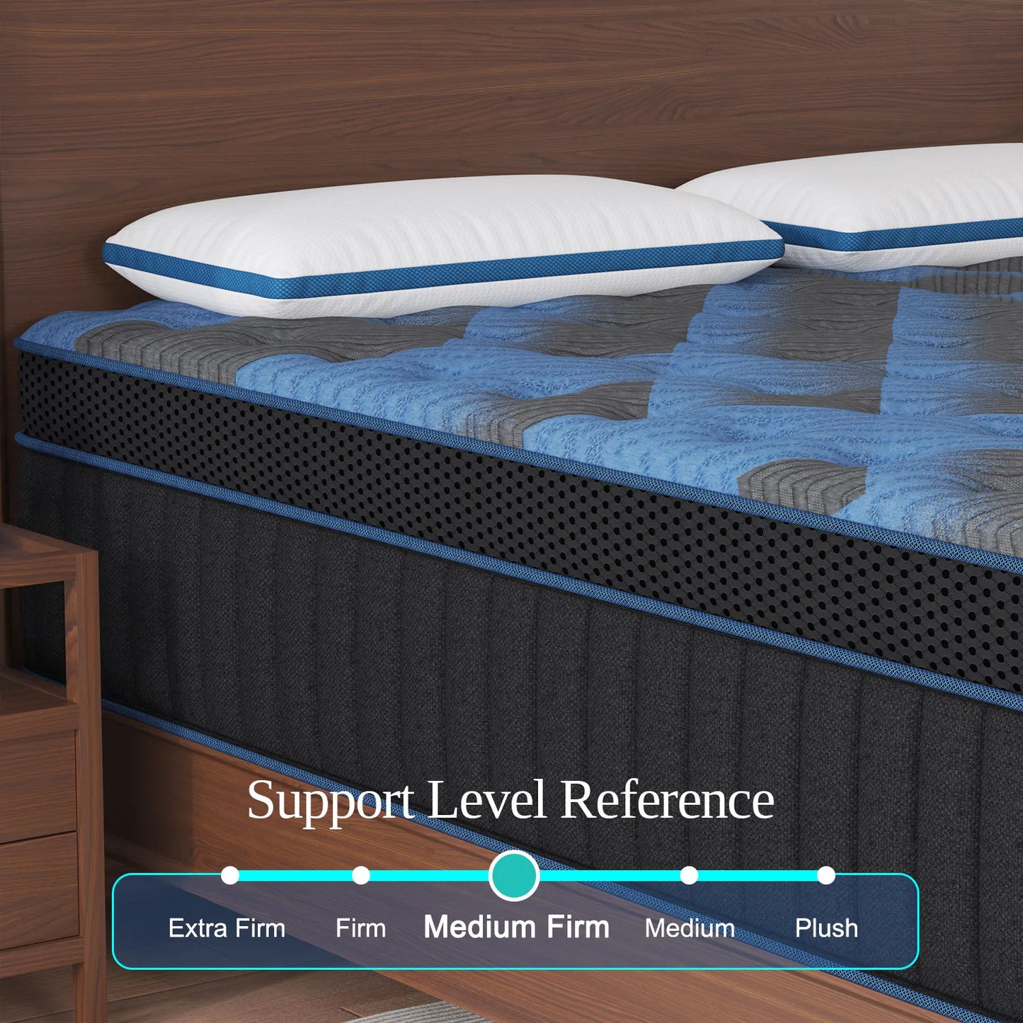14in King  Memony Foam Mattress Lumbar Support