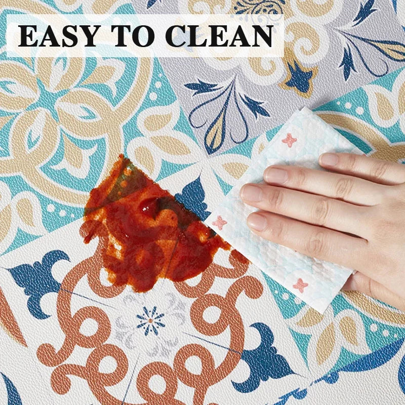 Kitchen Floor Mat Non-slip Waterproof Washable Mats