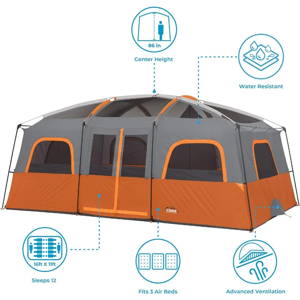 Tent for 12 Person Multi Room  Camping & Adventures