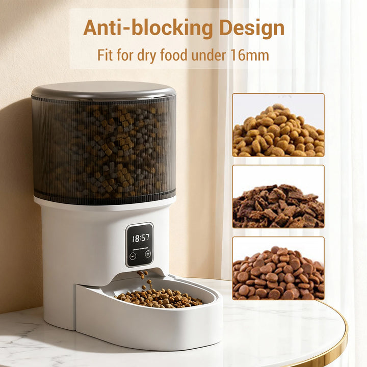 Programmable 4L Automatic Pet Feeder Up to 6 Meals