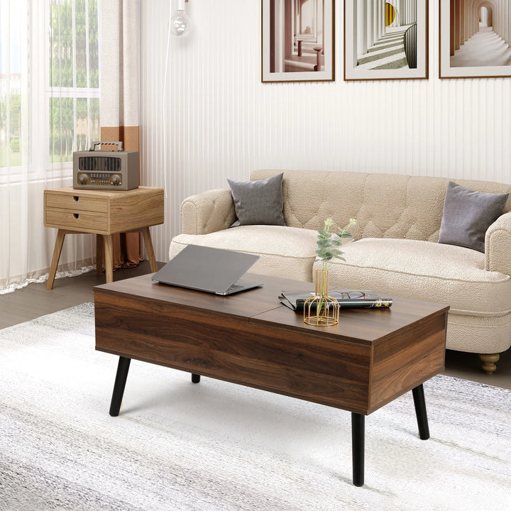 Lift Top Coffee Table with Hidden  Compartment