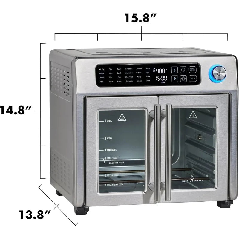 Large French Door Air Fryer Toaster Oven