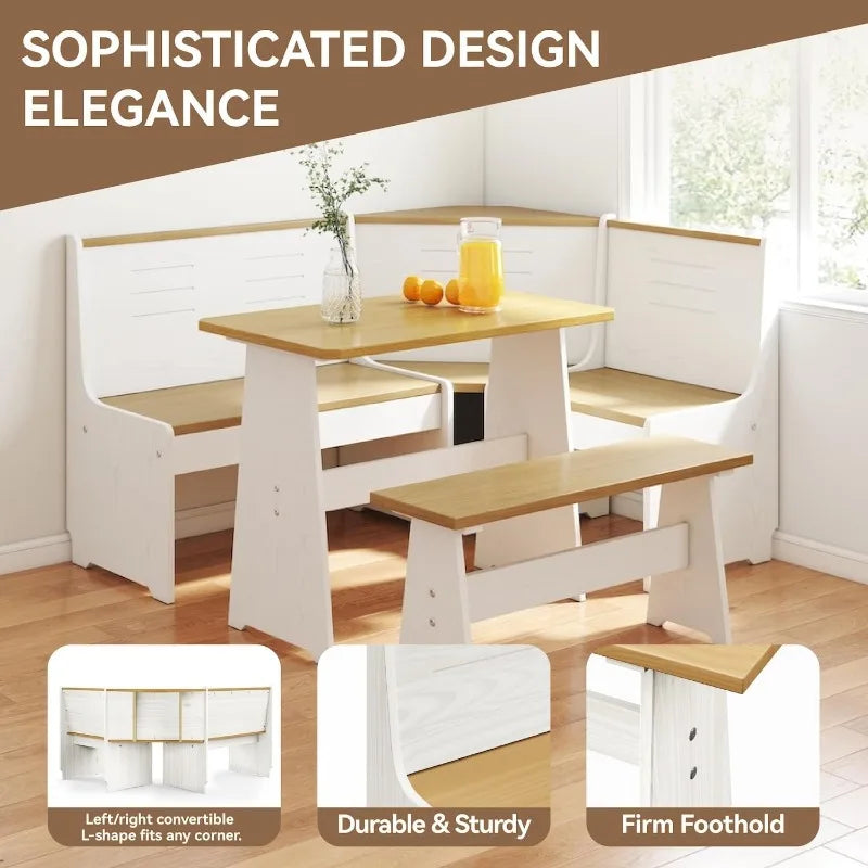 Breakfast Nook Kitchen Corner Dining Table