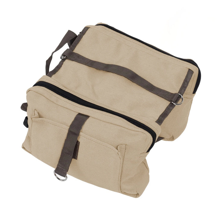 Dog Backpack for Everyday Use Saddle Bag Canvas Vest Camping Backpacks Khaki Pet