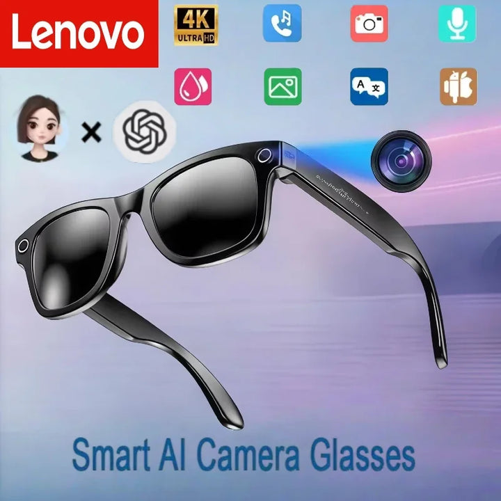 Lenovo 4K HD AI Smart Glasses 800w Pixel