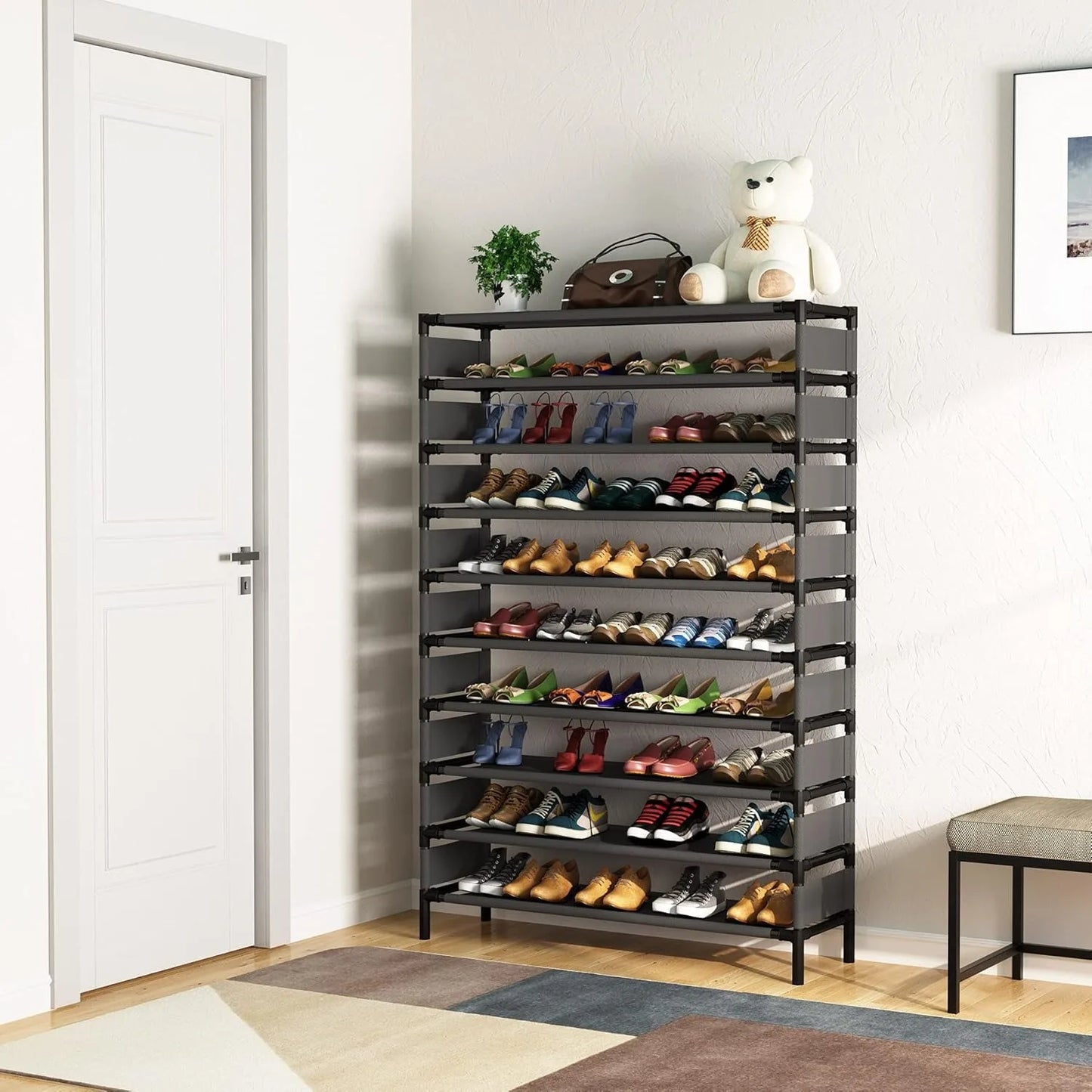 Large Capacity Organizer, Shoe Shelf for 50 Pair