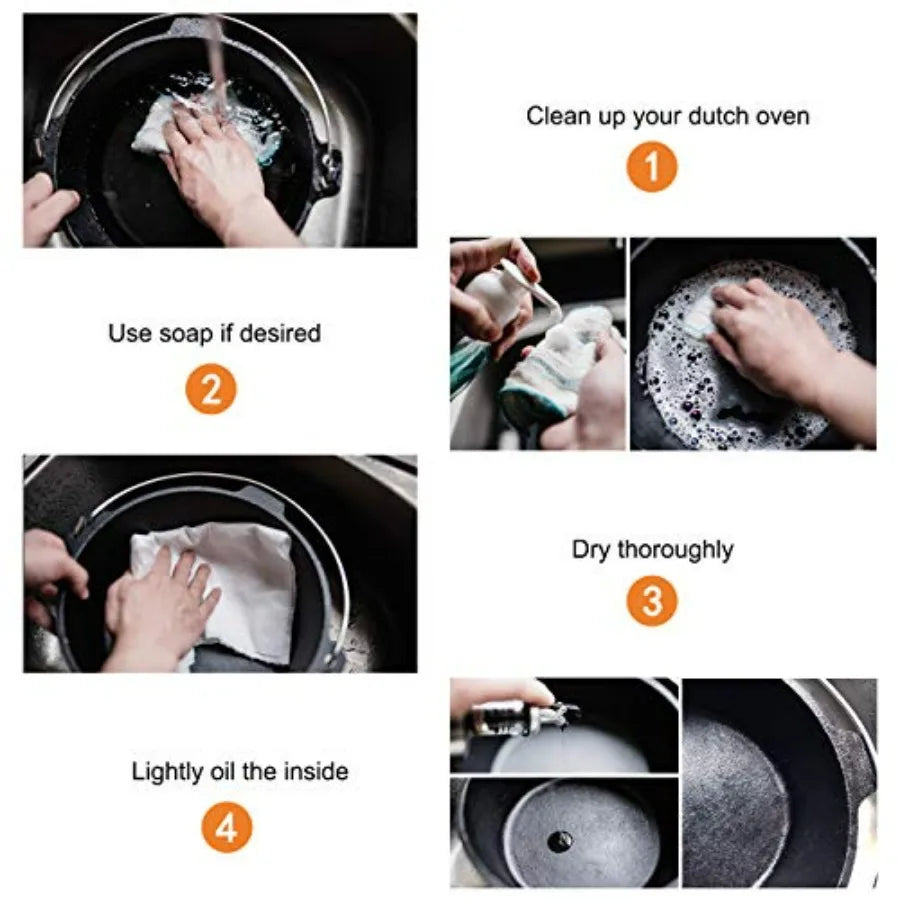 Camp Dutch Oven Pre Seasoned Cast Iron