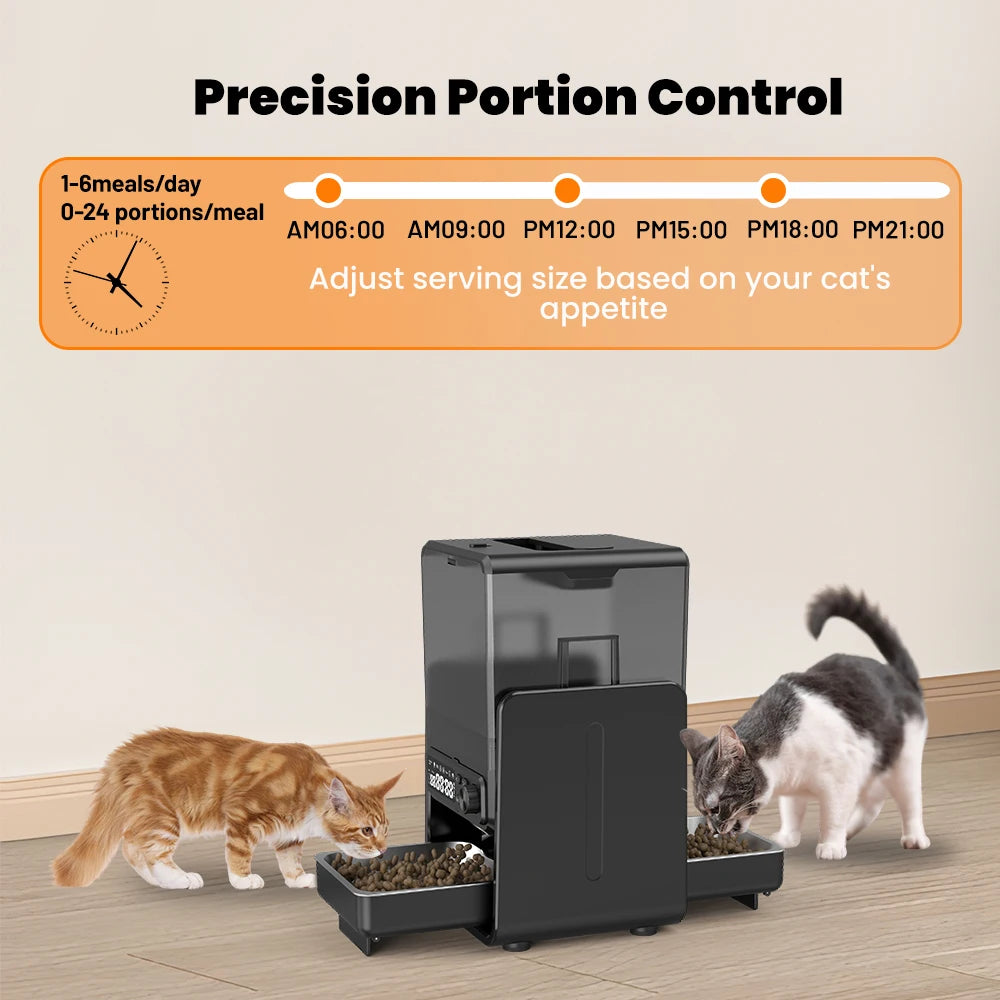 Smart Pet Feeder with Timed &  Automatic Food Dispenser