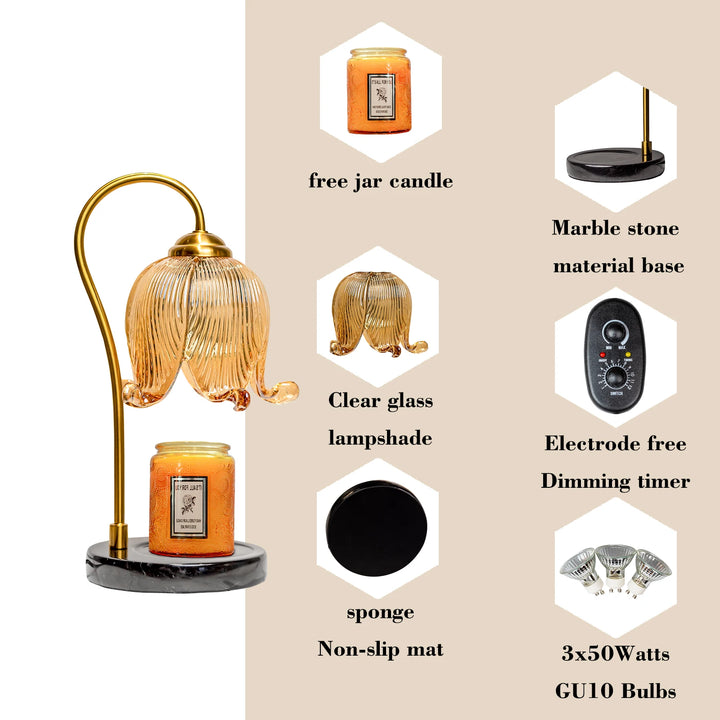 Warm Candle Lamp French Retro Bedroom