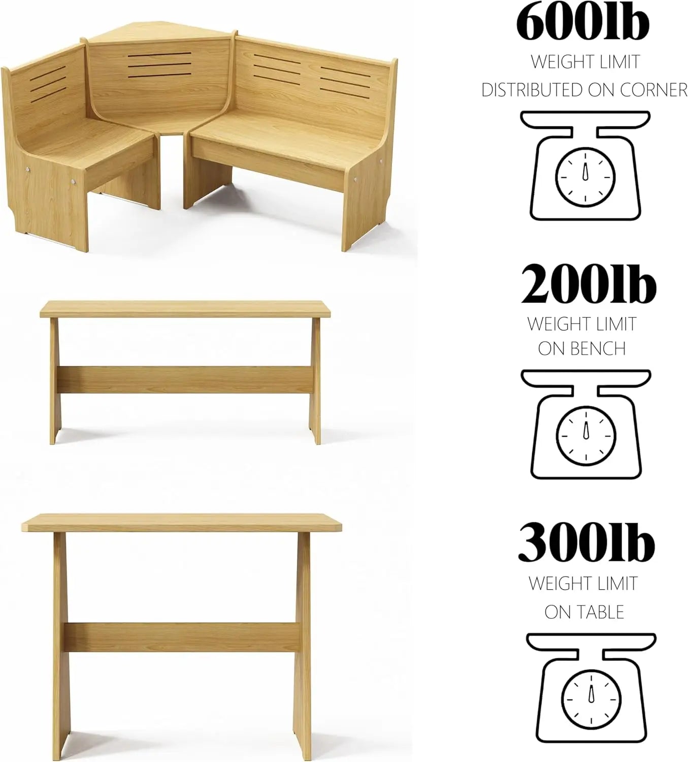 Farmhouse Dining Nook Modern Small Dining Table