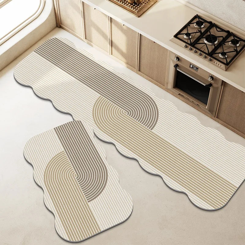 Kitchen Floor Mat Non-slip Waterproof Washable Mats