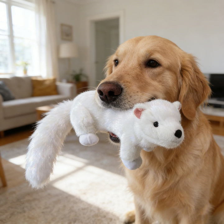 Pet Bite-Resistant Plush Interactive Toy with Sound, Suitable for Large, Medium, and Small Pets Such as Cats and Dogs, Double-Layer Fabric, Built-In Airbag