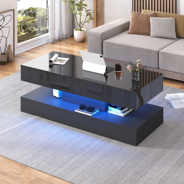 High Glossy LED Coffee Tables for Living Room