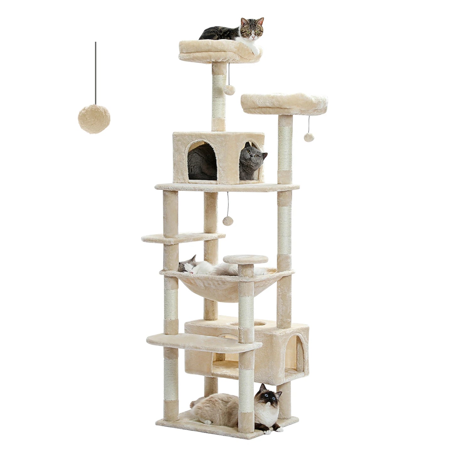Large Cat Tree  for Indoor Cats  Scratching