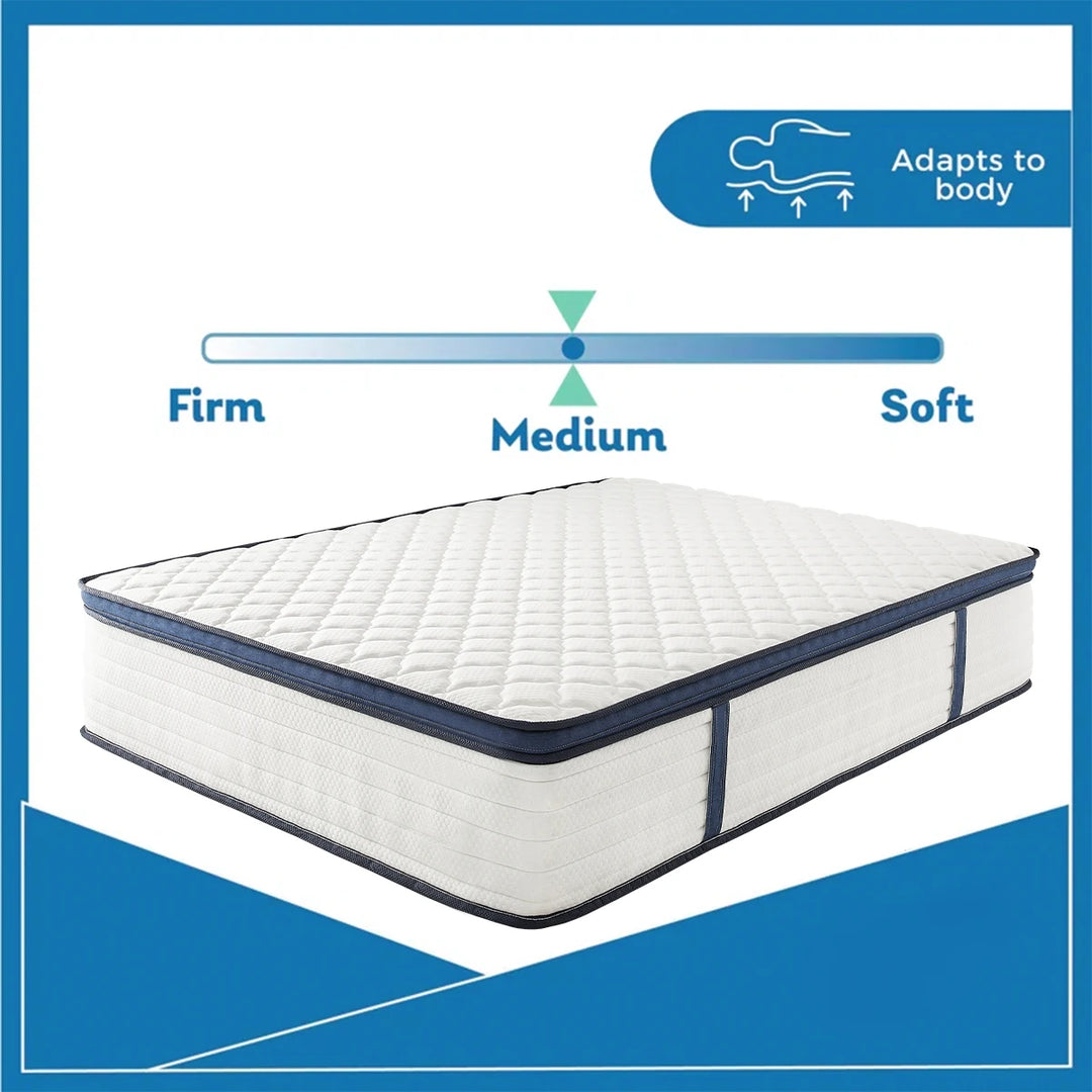 Queen Size Mattress Gel Memory Foam Pressure Relief,