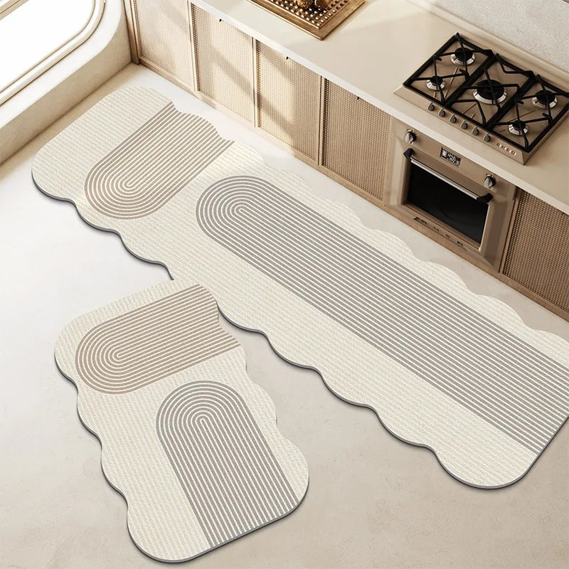 Kitchen Floor Mat Non-slip Waterproof Washable Mats