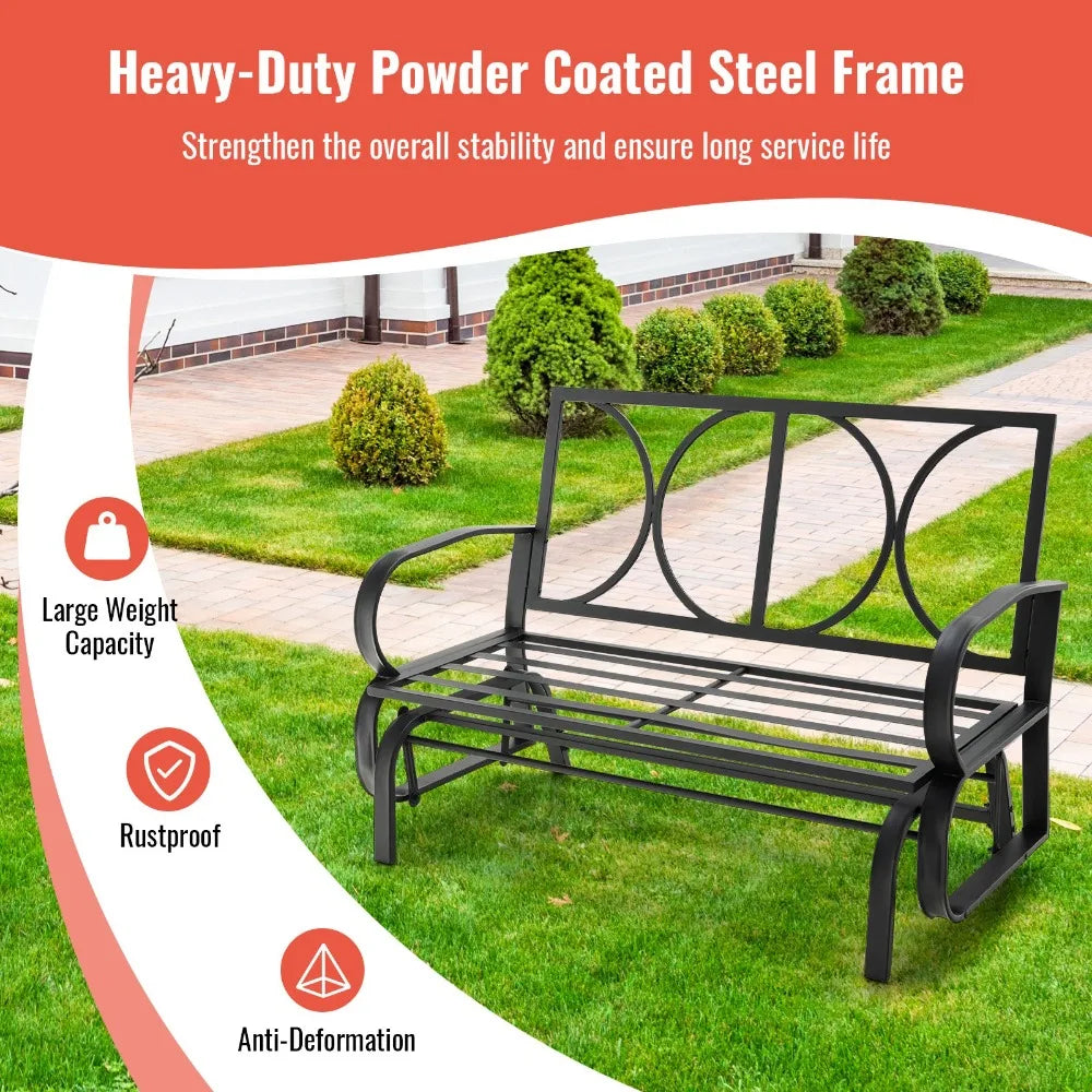 Glider Bench Porch Loveseat Swing Rocking Chair