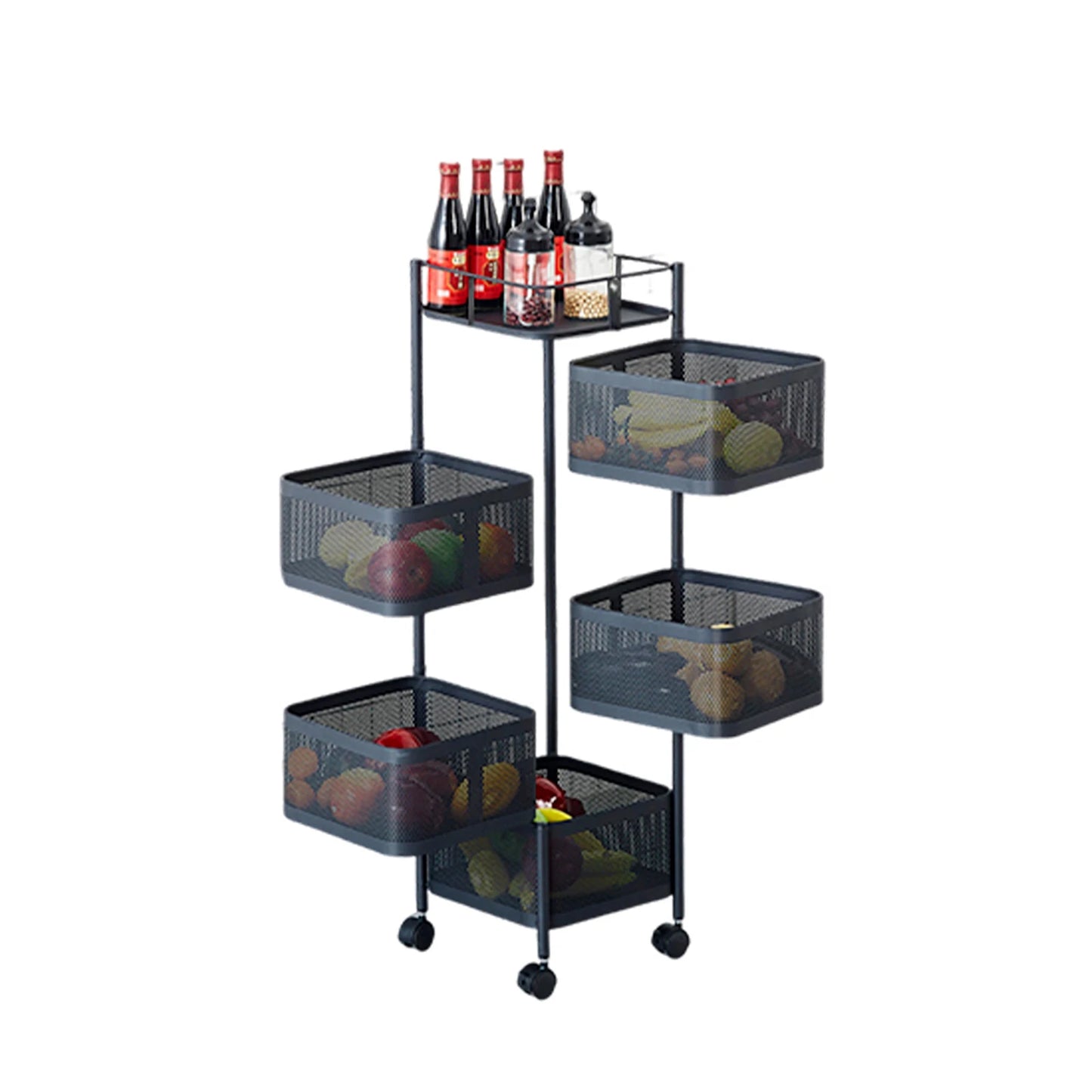 Rolling Storage ,  Vegetable, Snack  Rack
