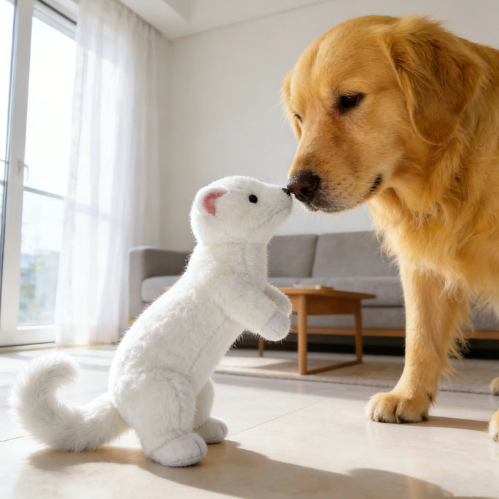 Pet Bite-Resistant Plush Interactive Toy with Sound, Suitable for Large, Medium, and Small Pets Such as Cats and Dogs, Double-Layer Fabric, Built-In Airbag