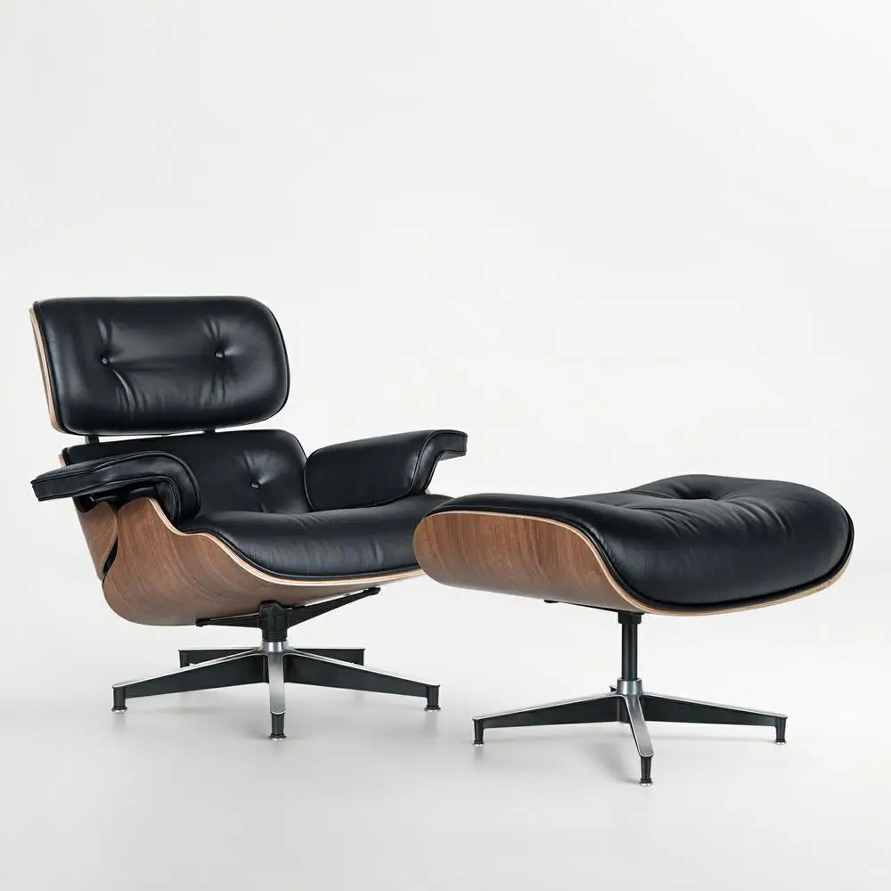 Armchair Leather Lounges  ,ottoman included Relaxing